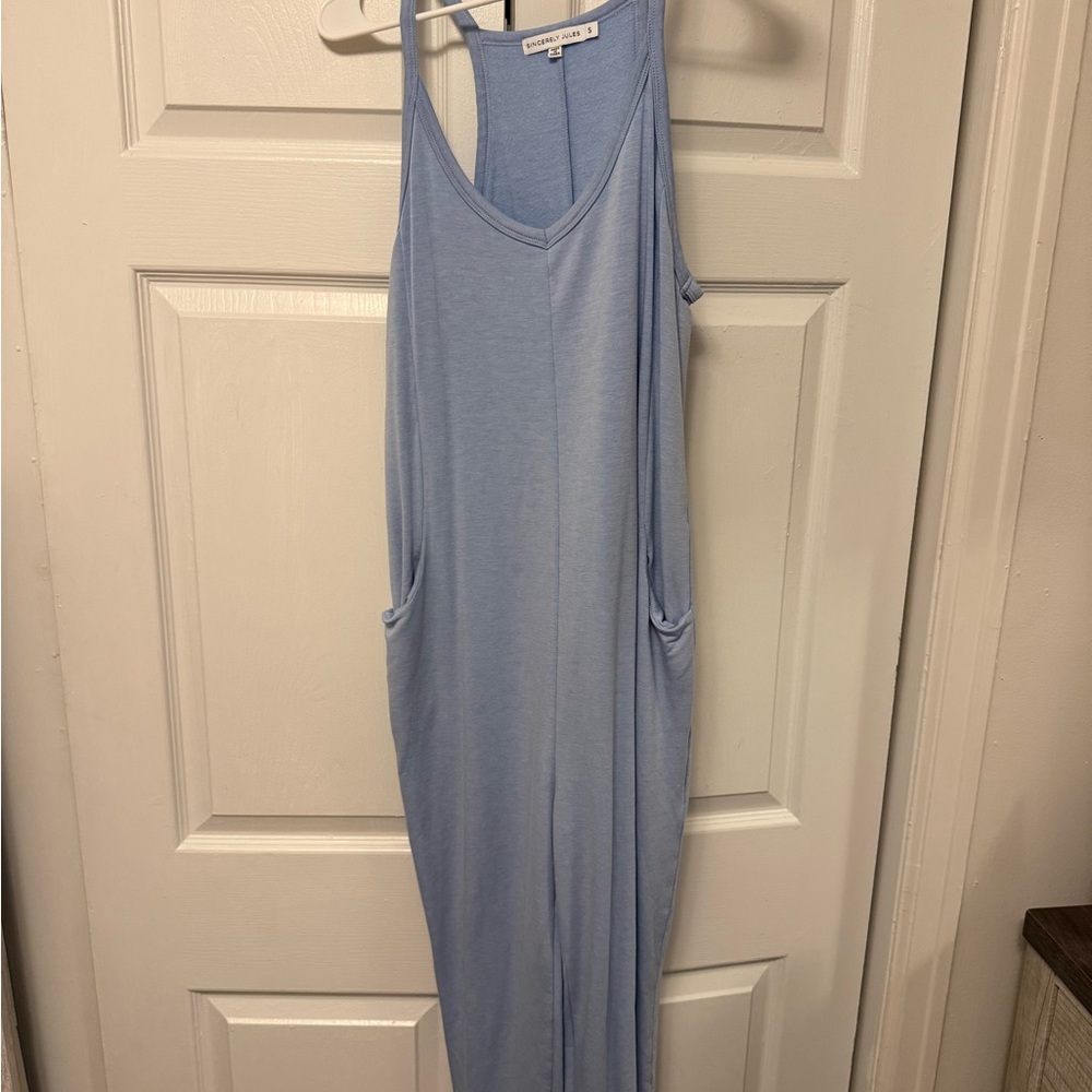 Sincerely Jules Sky Blue Sleeveless Top